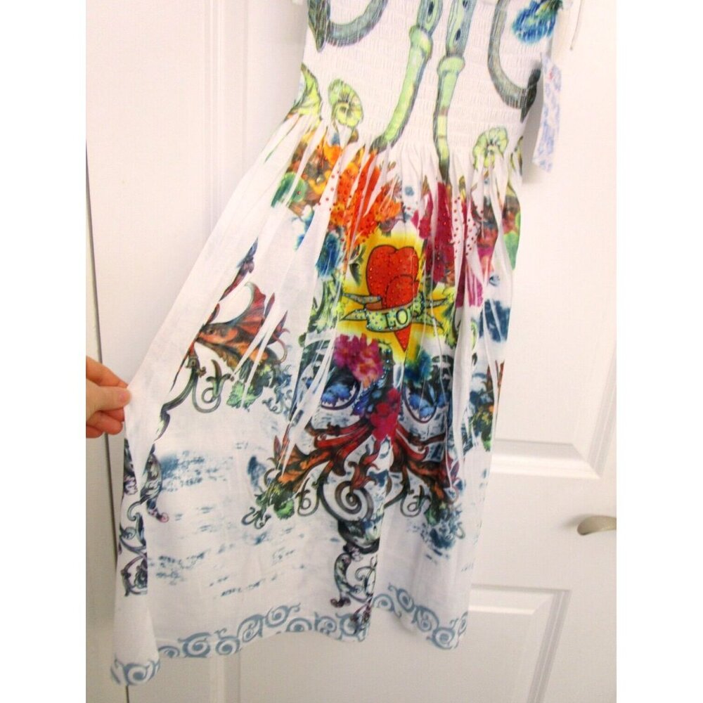 OCEAN BREEZE Women/Girl/Teen Summer Dress - Stretchy/Knee Length Size Medium NWT - Picture 5 of 14
